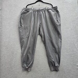 Mandala Women Scrub Pants 3XL Gray Jogger Equa-Tek 25" Inseam